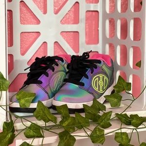 Neon holographic heelys